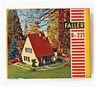 1/87 Faller B-221 H0 1 87 EINFAMILIENHAUS MIT GARAGE 50er Jahre - gebaut Rarität.