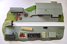 1/160 N   Сортировочная грузовая станция ARNSRODE VERO GDR масштаб 1/160, собранная модель