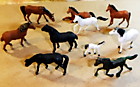 Фигурки "лошади" для макетов в масштабе 1/87. Набор из 10 штук.