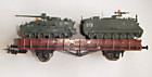 1/87 Ж/д платформа с двумя бронетранспортерами бундесвера