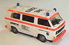 Скорая помощь при пожарной бригаде, открывается задняя дверь, масштаб 1/87
