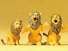 Набор окрашенных вручную фигурок львы -2