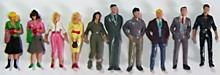 Набор окрашенных фигурок для макетов в масштабе 1/43 (48)