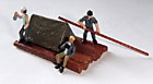 Минисценка " На плоту" , Германия, масштаб 1/87 Набор окрашенных вручную фигурок и аксессуаров , для железнодорожных макетов типоразмера H0