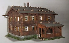 1/120-1/87 Двухэтажный дом из бревен