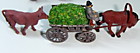 1/87 Крестьянская телега (повозка) с грузом, собранная окрашенная модель № 159