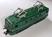 1/120  Электровоз, производство ГДР в масштабе ТТ 1/120, 70-ые годы ХХ столетия...
